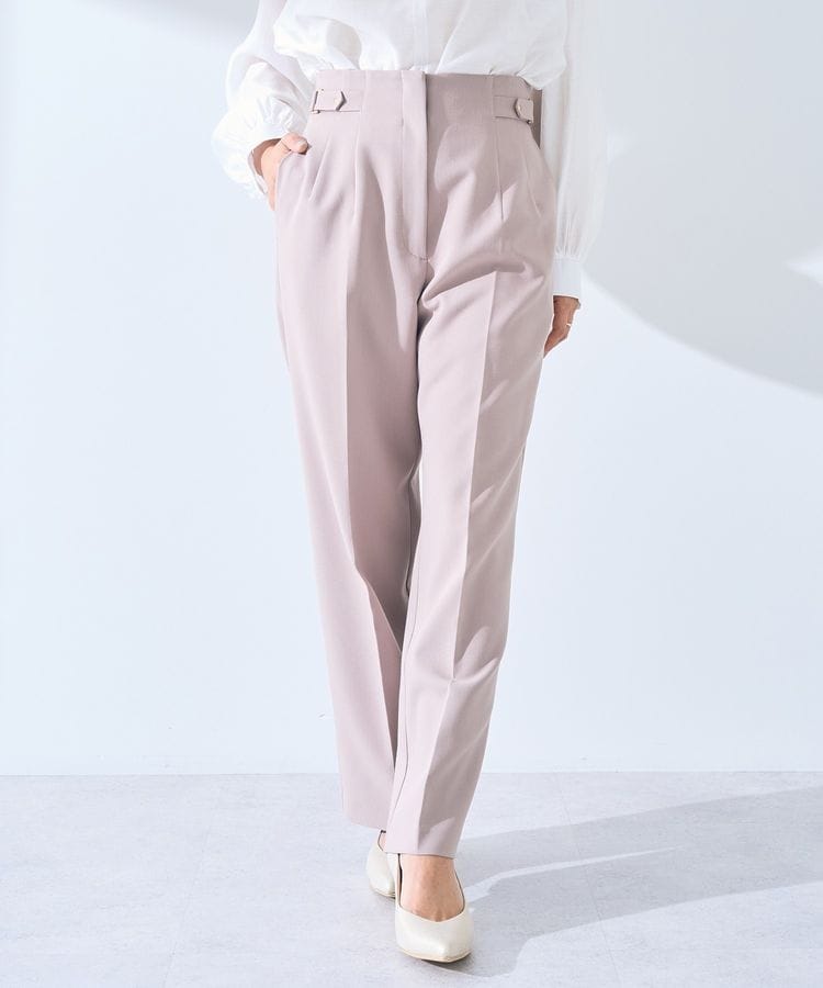 細見えシルエット】裾ベルテッド デザインチノパンツ | アンタイトル