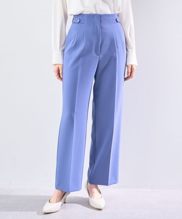 細見えシルエット】裾ベルテッド デザインチノパンツ | アンタイトル