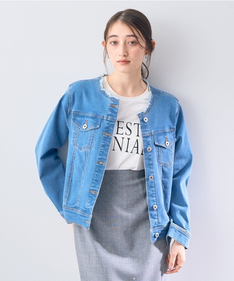 シルク混リアクティブデニムGジャン | ロペ(ROPE') | マルイウェブチャネル