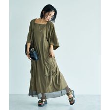 【接触冷感】カーゴキャミワンピース