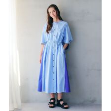 ドロストシャツワンピース