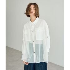メッシュMIXデザインシャツ