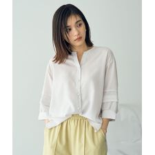 2way裾アレンジパールボタンブラウス