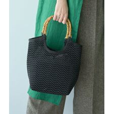【cache cache】バンブーハンドル手提げ