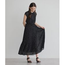 小花柄プリーツワンピース