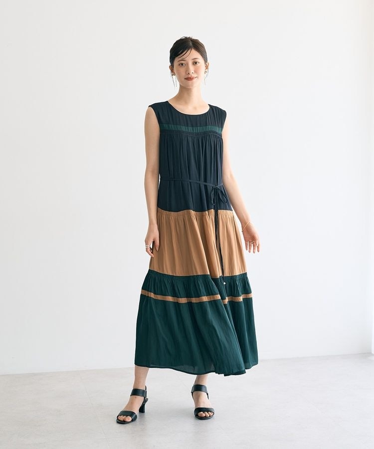 SLOBE IENA POCOPOCOフレアワンピース ブルー 新品未使用 POCOPOCOフレアワンピース | スローブ イエナ(SLOBE IENA