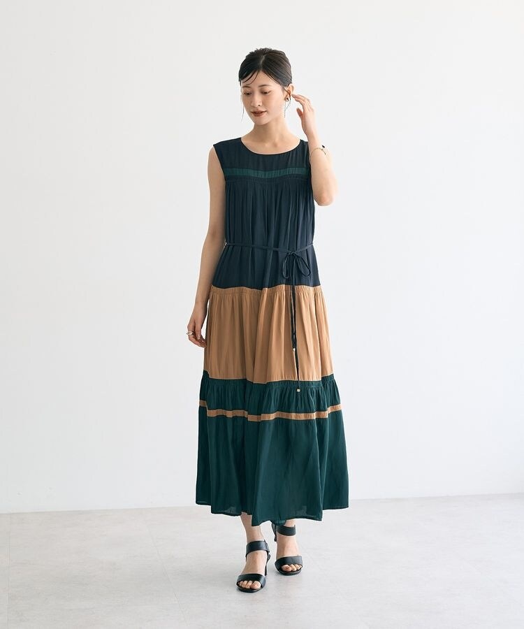 SLOBE IENA POCOPOCO フレア ワンピース ブルー 新品未使用 POCOPOCOフレアワンピース（ワンピース）｜SLOBE IENA（スローブ