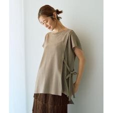 メッシュ編みレイヤードニット