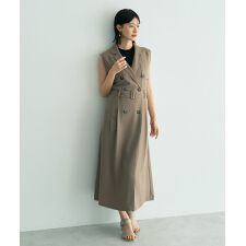 【接触冷感】UVカットトレンチジレワンピース