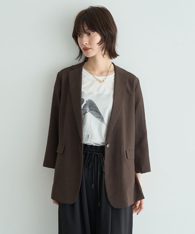 即完売アイテム/体型カバー】メッシュフレンチスリーブ