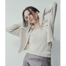 イェッカ ヴェッカ(YECCA VECCA)の【2点SET】キャミセット襟付きZIPカーディガン
