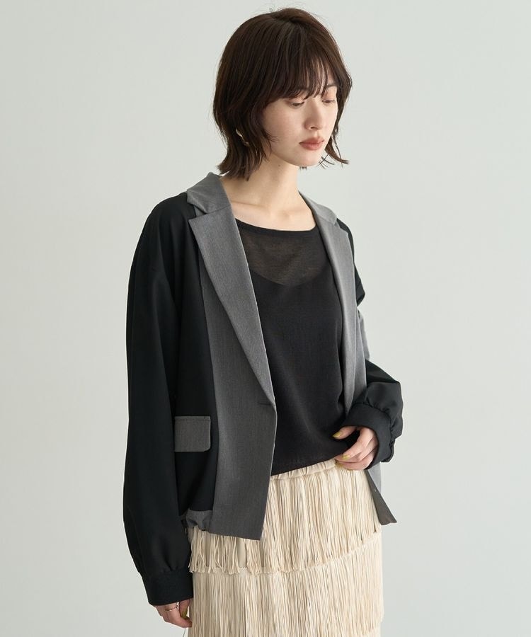 スローブイエナ　ライトシャギーヘリンボーンジャケット ライトシャギーヘリンボーンジャケット | スローブ イエナ(SLOBE