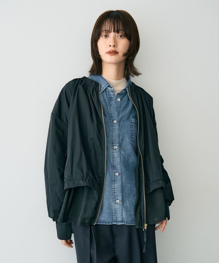 ファセッタズムノーカラーブルゾン FACETASM ファセッタズムノーカラーパイピングブルゾン