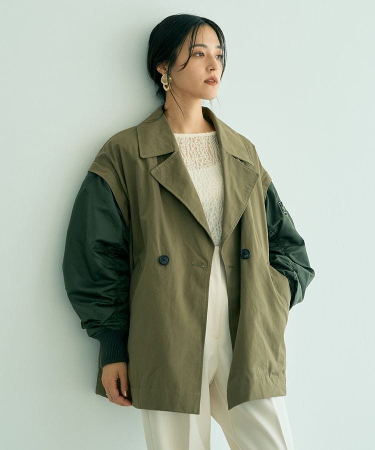 NOBLE ノーブル　グロウツイルオーバーショートトレンチ Noble（ノーブル）の「グロウツイルオーバーショートトレンチ