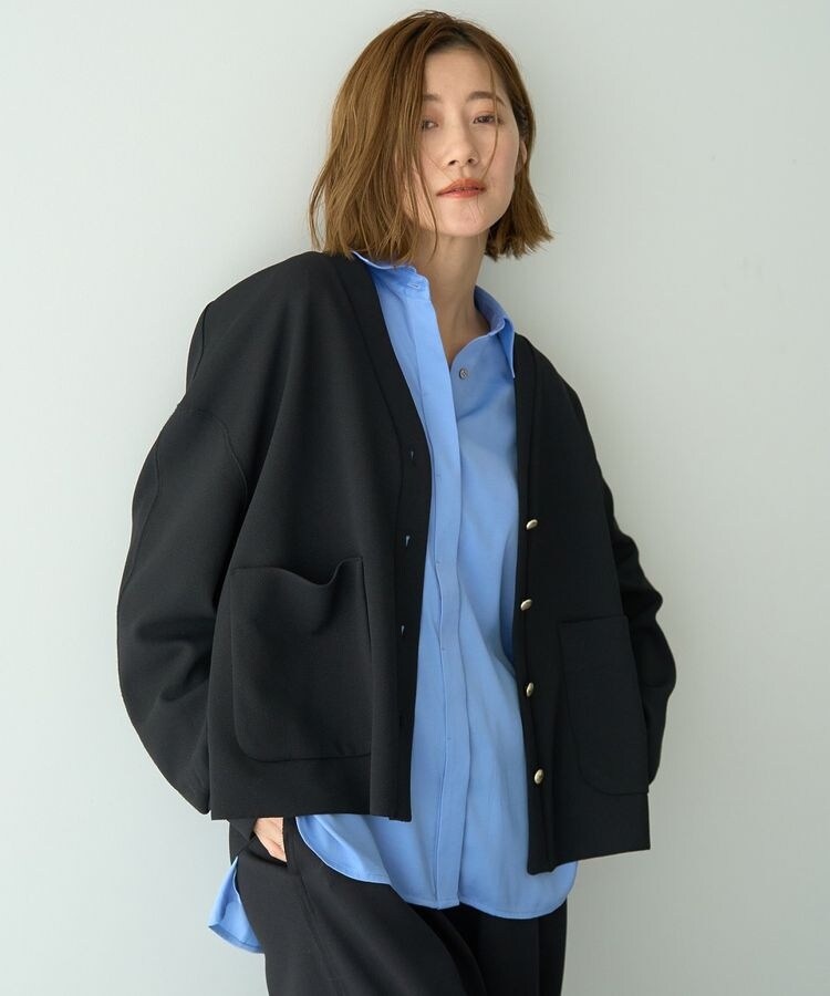 金ボタンコンパクトニットカーディガン | スローブ イエナ(SLOBE