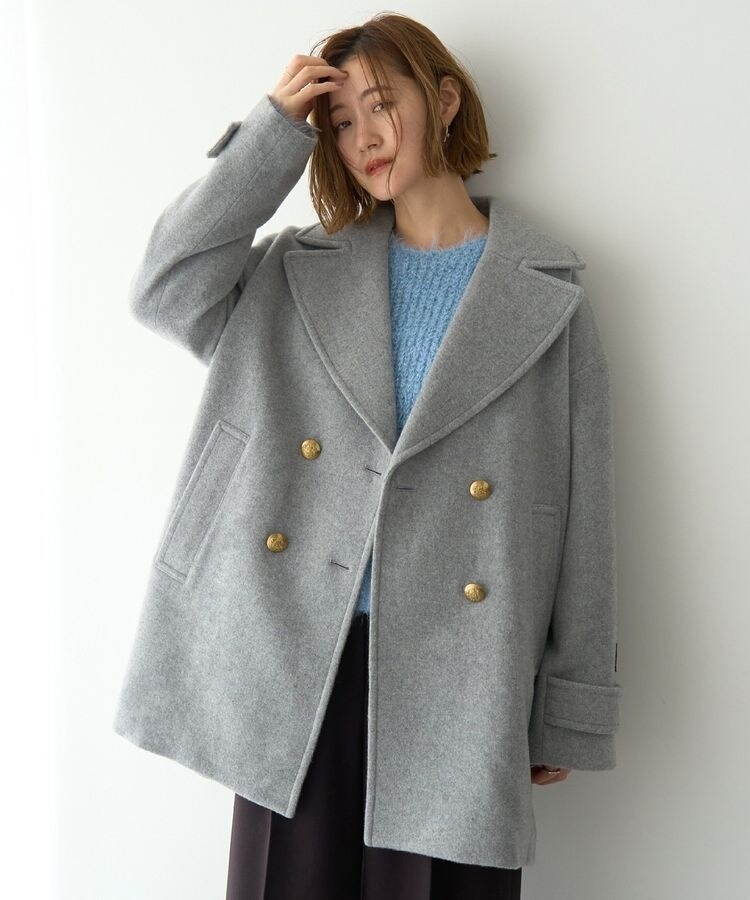 TICCA / ティッカ レオパードシャギーピーコート 0243410252