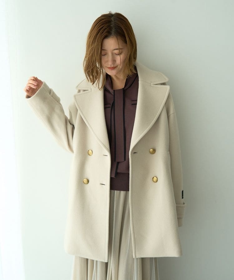 TICCA / ティッカ レオパードシャギーピーコート 0243410252