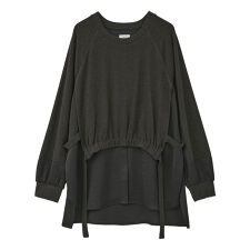 イェッカ ヴェッカ(YECCA VECCA)の素材MIXレイヤード起毛プルオーバー