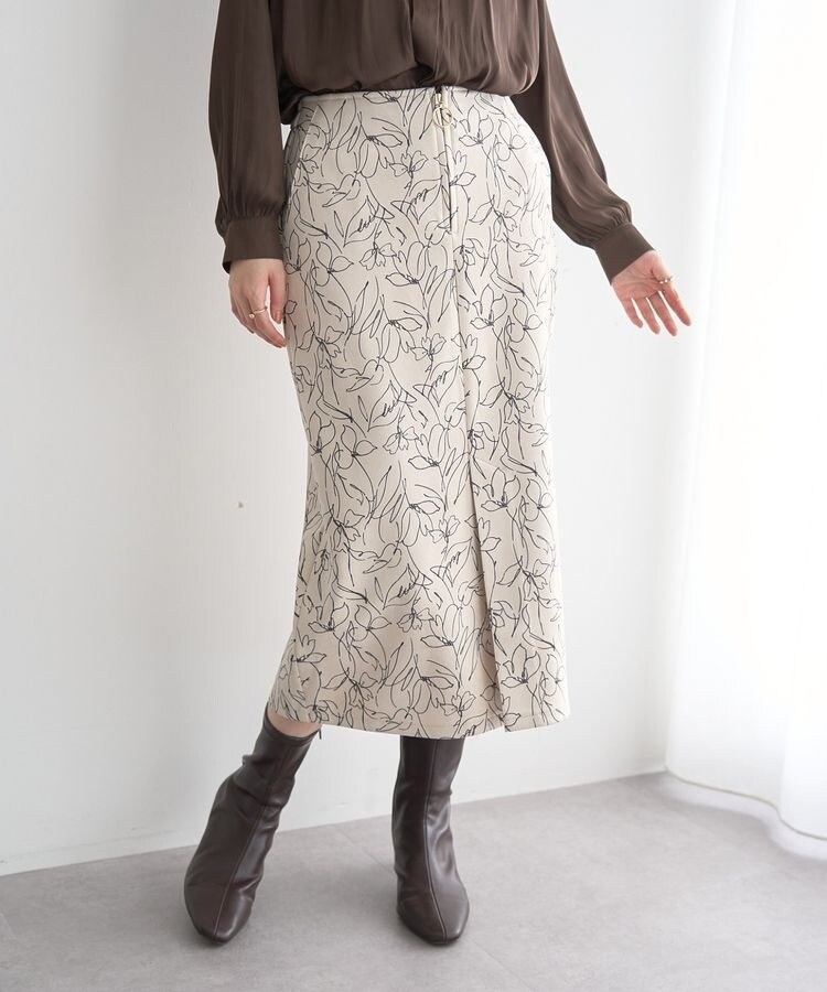 ランダムプリーツサテンマーメイドスカート | イェッカ ヴェッカ(YECCA