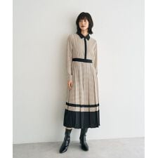 イェッカ ヴェッカ(YECCA VECCA)のジオメ柄プリーツワンピース