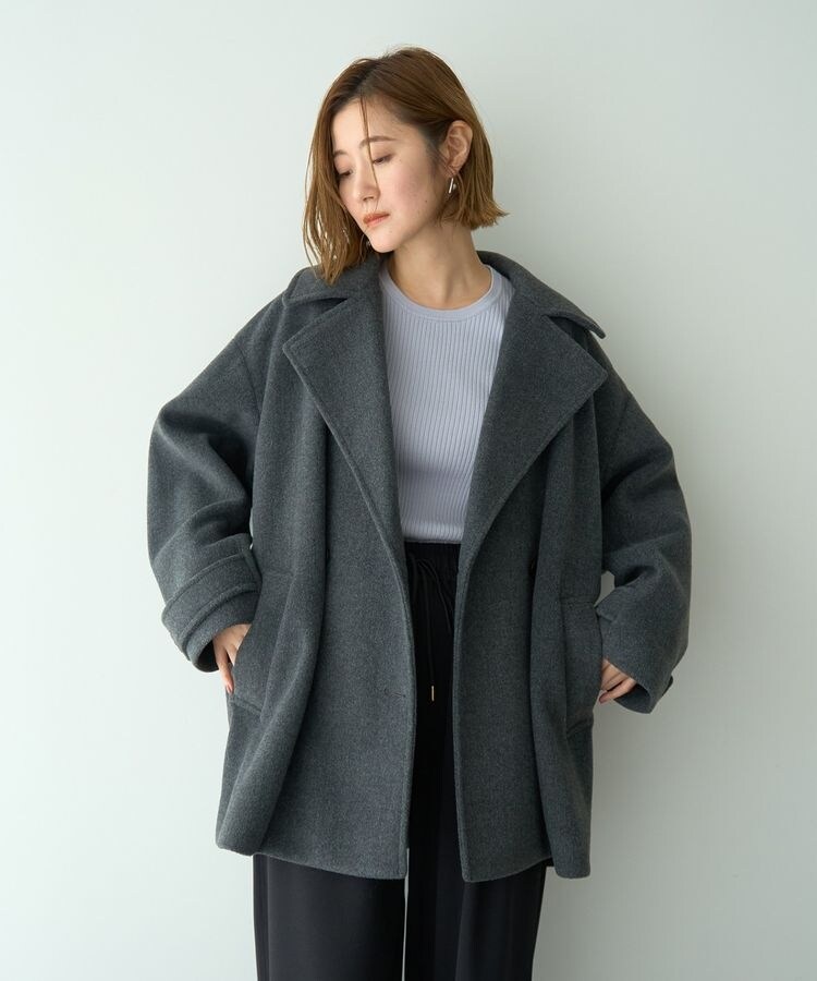 SHIPS Primary Navy Label:ネイビー Pコート | シップス(SHIPS