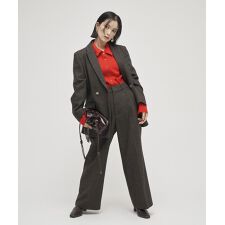 【尾崎紗代子×YECCA VECCA】ツイードストレートパンツ