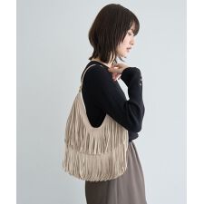 【cache cache】スエードフリンジセミショルダー