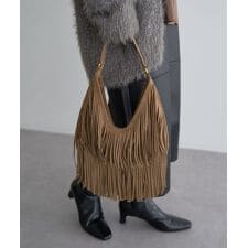 【cache cache】スエードフリンジセミショルダー