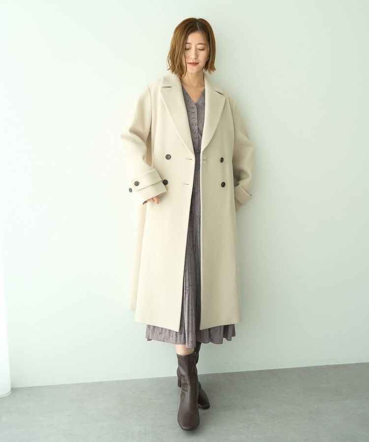 ダブルループビッグラペルショートコート | スローブ イエナ(SLOBE