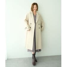 イェッカ ヴェッカ(YECCA VECCA)のウール混ロングダブルコート