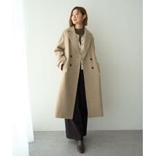イェッカ ヴェッカ(YECCA VECCA)のウール混ロングダブルコート