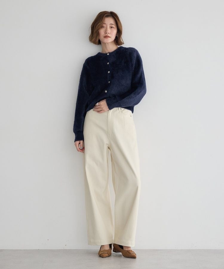 イェッカ ヴェッカ（YECCA VECCA）/ストレッチツイルワイドストレートパンツ ストレッチツイルワイドストレートパンツ | イェッカ ヴェッカ(YECCA