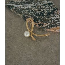 ニュアンスラインパールブローチ