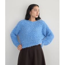 フェザーモールニット