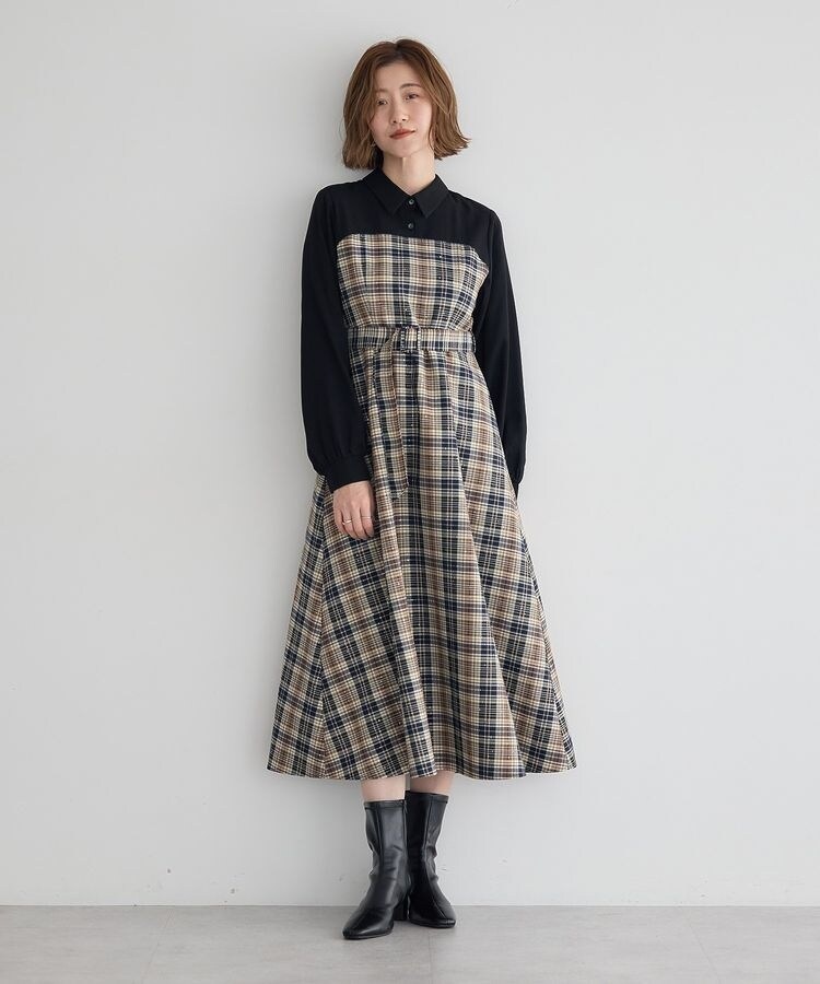 パワーショルダーレースドレス | イェッカ ヴェッカ(YECCA VECCA