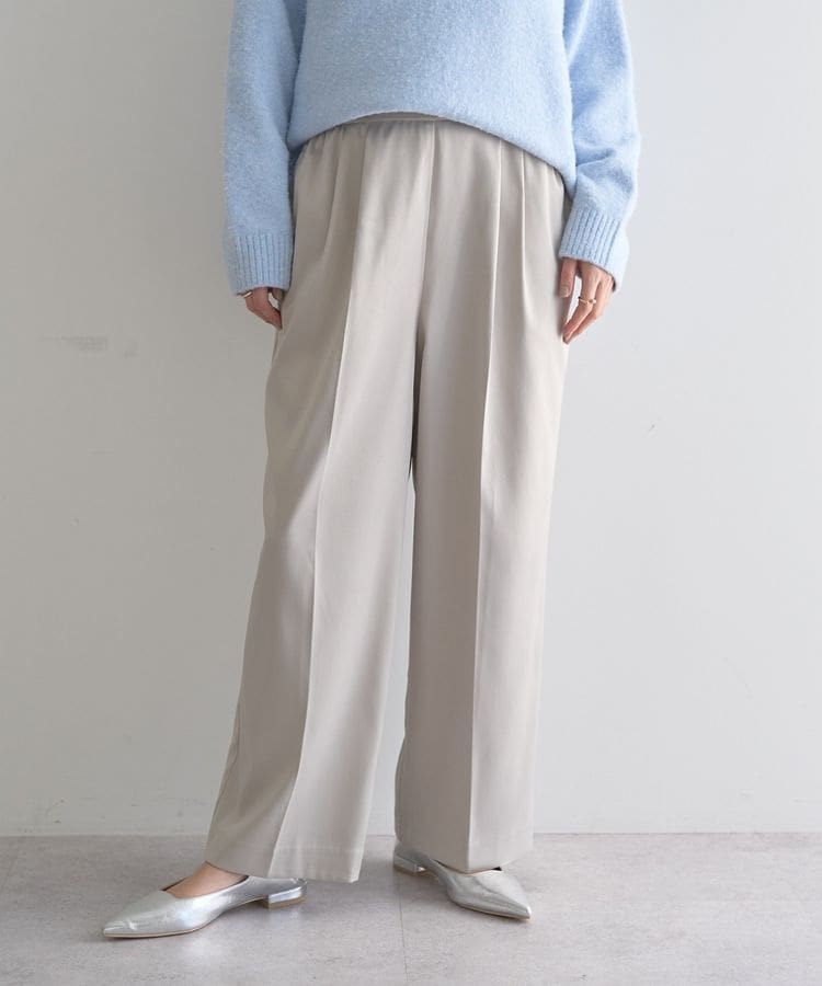 ストレッチツイルワイドストレートパンツ | イェッカ ヴェッカ(YECCA