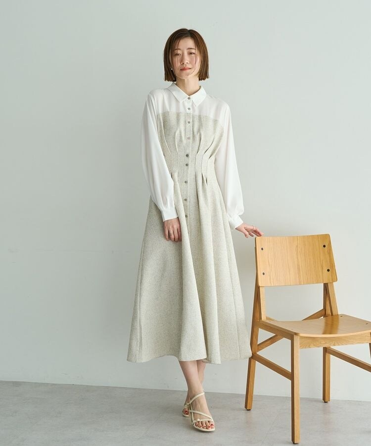 Vネックウールシャギーワンピース | かぐれ(kagure) | マルイウェブ