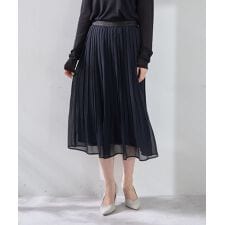 プリーツシフォンスカート