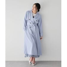 【UVカット／花粉ガード】素材MIXトレンチコート