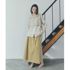 異素材MIXロングスカート