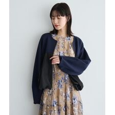 異素材MIXバルーンブルゾン