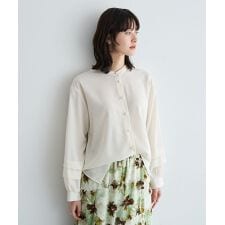 2way裾アレンジパール釦ブラウス