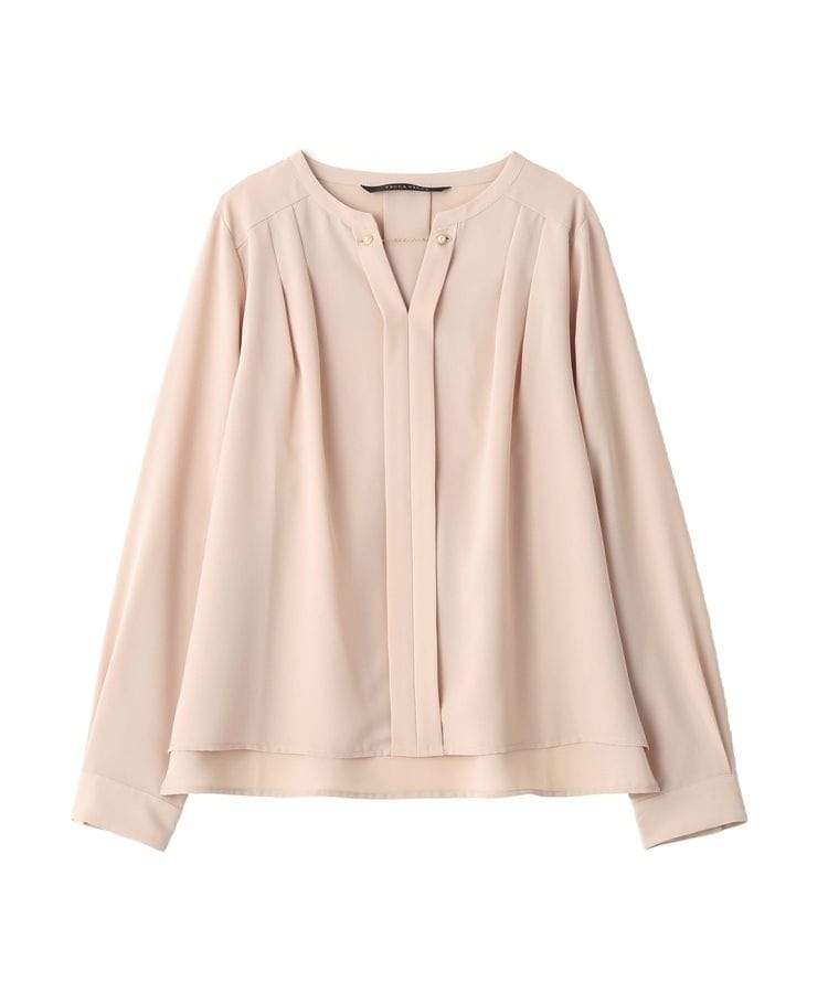 アクセサリー付きブラウス