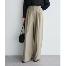 タックワイドパンツ