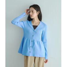 ペプラムカーディガン