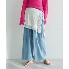 【2点SET】レイヤードワイドパンツ