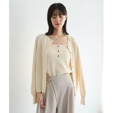 【UVカット／マシンウォッシャブル】アンサンブルニット