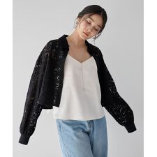 【2点SET】キャミレイヤードレースシャツ