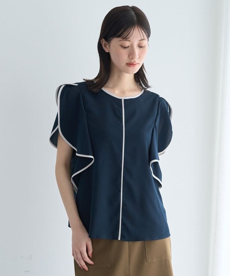 heve ヘイヴ ドルマンラッフルスリーブブラウス Heve ドルマンラッフルスリーブブラウス ヘイヴ トップス - メルカリ