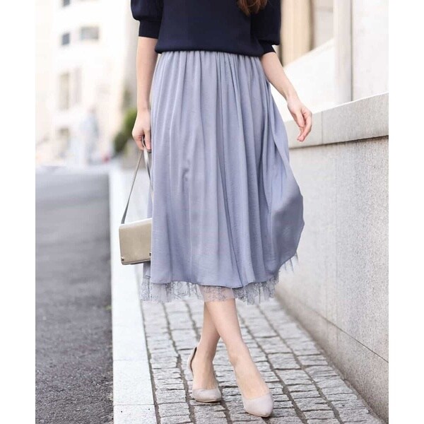 オアーノ （O wau no ） Kanako グレー プリーツスカート オアーノ初の